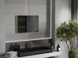 Mexen Loft rectangular bathroom mirror 70 x 50 cm, gold frame - 9852-070-050-000-50