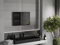 Mexen Loft bathroom mirror rectangle 70 x 50 cm, black frame - 9852-070-050-000-70