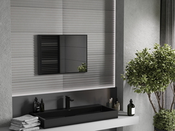 Mexen Loft rectangular bathroom mirror 70 x 50 cm, black frame - 9852-070-050-000-70
