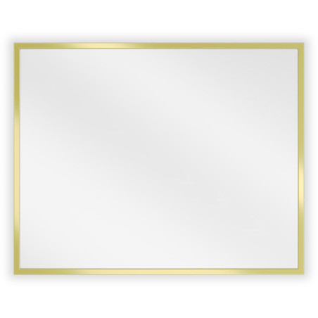 Mexen Loft Rectangular bathroom mirror 50 x 40 cm, brushed gold frame - 9852-050-040-000-50