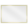 Mexen Loft rectangular bathroom mirror 60 x 40 cm, brushed gold frame - 9852-060-040-000-50