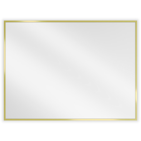 Mexen Loft rectangular bathroom mirror 80 x 60 cm, brushed gold frame - 9852-080-060-000-50