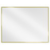 Mexen Loft rectangular bathroom mirror 80 x 60 cm, brushed gold frame - 9852-080-060-000-50