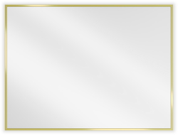 Mexen Loft rectangular bathroom mirror 80 x 60 cm, gold frame - 9852-080-060-000-50