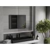 Mexen Loft rectangular bathroom mirror 80 x 60 cm, black frame - 9852-080-060-000-70