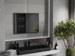 Mexen Loft rectangular bathroom mirror 80 x 60 cm, black frame - 9852-080-060-000-70