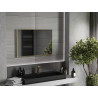 Mexen Loft rectangular bathroom mirror 90 x 60 cm, brushed gold frame - 9852-090-060-000-50
