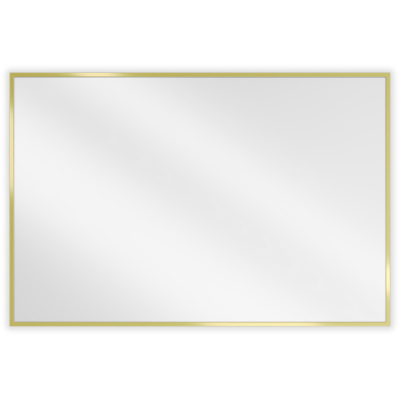 Mexen Loft rectangular bathroom mirror 90 x 60 cm, gold frame - 9852-090-060-000-50