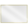 Mexen Loft rectangular bathroom mirror 90 x 60 cm, brushed gold frame - 9852-090-060-000-50