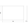 Mexen Loft bathroom mirror rectangular 90 x 60 cm, gold frame - 9852-090-060-000-50