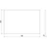 Mexen Loft rectangular bathroom mirror 90 x 60 cm, gold frame - 9852-090-060-000-50