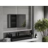 Mexen Loft bathroom mirror rectangular 90 x 60 cm, black frame - 9852-090-060-000-70