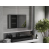 Mexen Loft rectangular bathroom mirror 90 x 60 cm, black frame - 9852-090-060-000-70