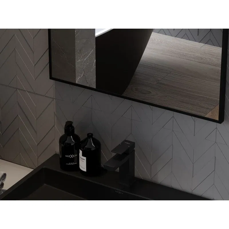 Mexen Loft rectangular bathroom mirror 60 x 50 cm, black frame - 9852-060-050-000-70