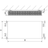 Mexen CF33 Flat Panel Radiator 400 x 600 mm, Side Connection, 949 W, Anthracite - W433F-040-060-66