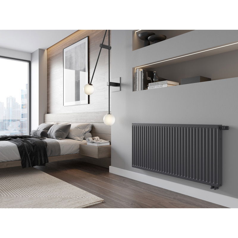 Mexen CV21 panel radiator 500 x 500 mm, bottom connection, 554 W, anthracite - W621-050-050-66