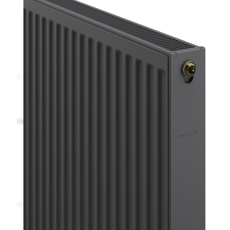 Mexen CV21 flat radiator 600 x 500 mm, bottom connection, 641 W, anthracite - W621-060-050-66