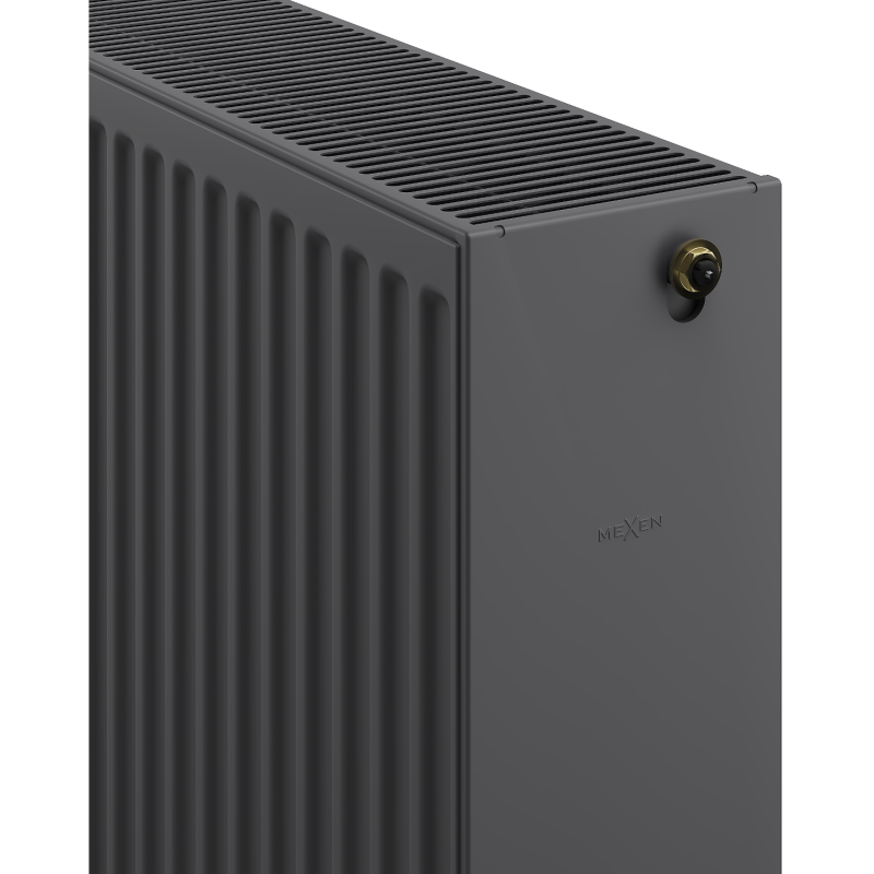 Mexen CV33 flat radiator 400 x 1200 mm, bottom connection, 2027 W, anthracite - W633-040-120-66