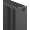 Mexen CV33 plate radiator 500 x 2400 mm, bottom connection, 4851 W, anthracite - W633-050-240-66