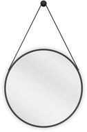 Mexen String round bathroom mirror 50 cm, black frame - 9854-050-050-000-70