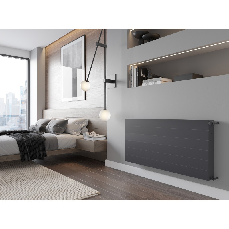 Mexen CL22 Plate radiator line 400 x 1800 mm, side connection, 2049 W, anthracite - W422L-040-180-66