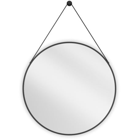 Mexen String bathroom mirror round 70 cm, black frame - 9854-070-070-000-70