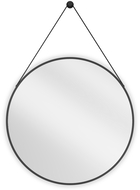 Mexen String bathroom mirror round 70 cm, black frame - 9854-070-070-000-70