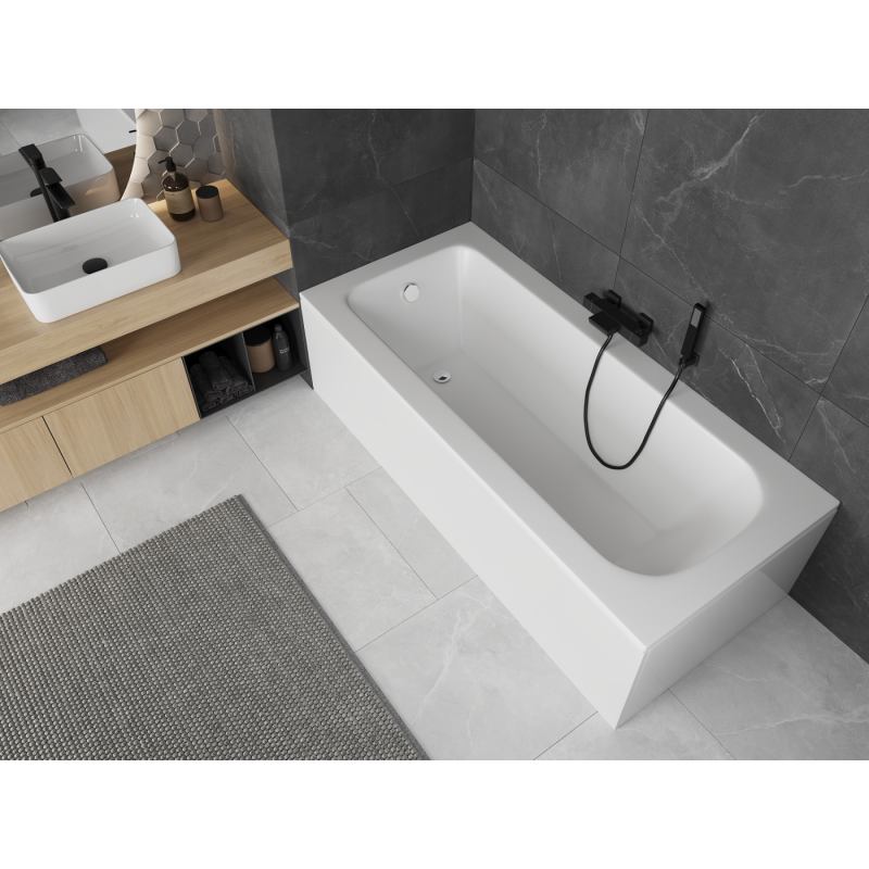 Mexen Vega 170 x 80 cm Rectangular Bath with Enclosure, White - 55011708000X