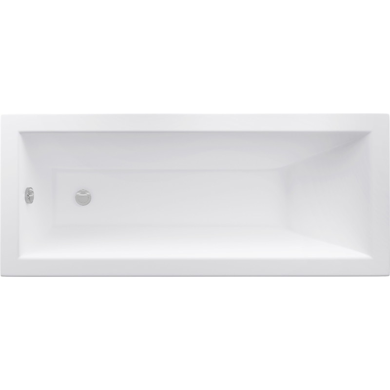 Mexen Cubik rectangular bathtub 140 x 70 cm with casing, white - 55031407000X