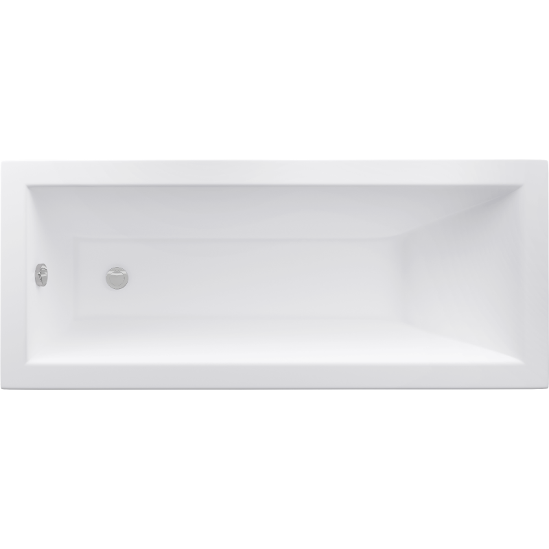 Mexen Cubik rectangular bath 180 x 80 cm with casing, white - 55031808000X