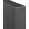 Mexen CL33 Flat Panel Radiator 400 x 2000 mm, Side Connection, 3163 W, Anthracite - W433L-040-200-66