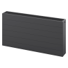 Mexen CL33 Flat Panel Radiator 400 x 2000 mm, Side Connection, 3163 W, Anthracite - W433L-040-200-66