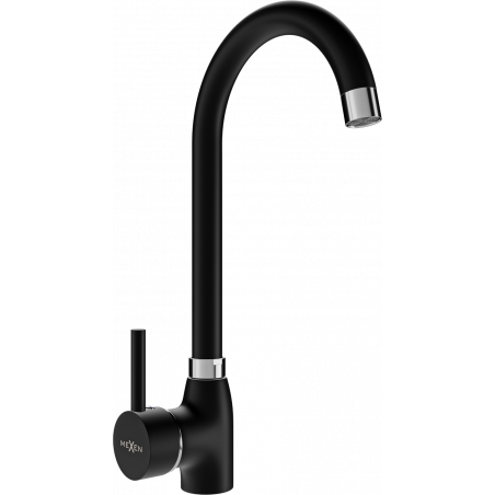 Mexen Telma kitchen faucet, black - 670200-70