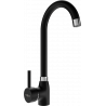 Mexen Telma kitchen faucet, black - 670200-70