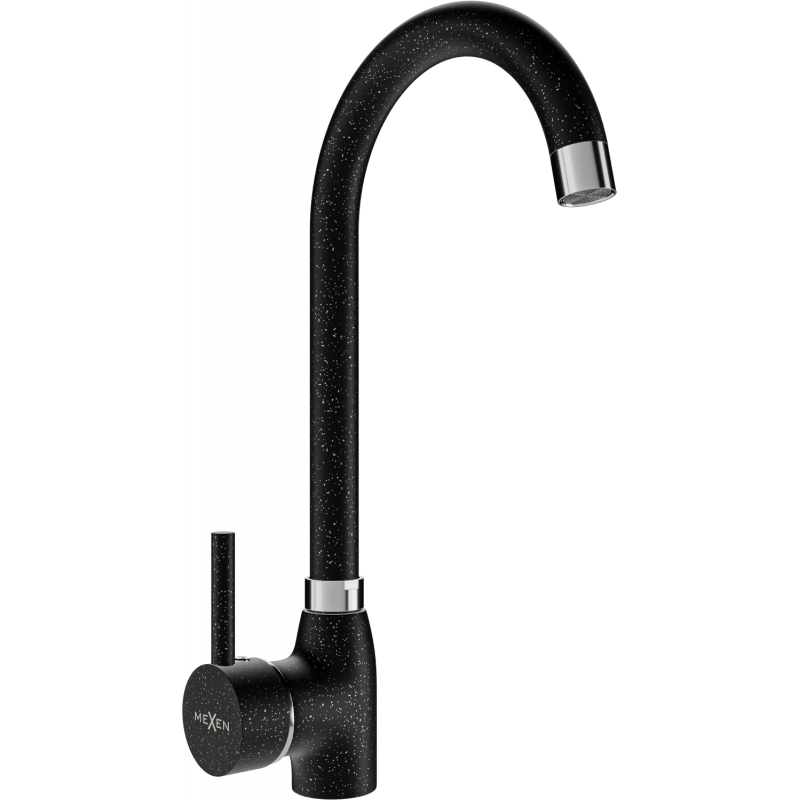 Mexen Telma kitchen faucet, black speckled - 670200-76