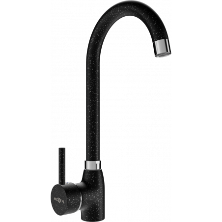 Mexen Telma kitchen faucet, black speckled - 670200-76