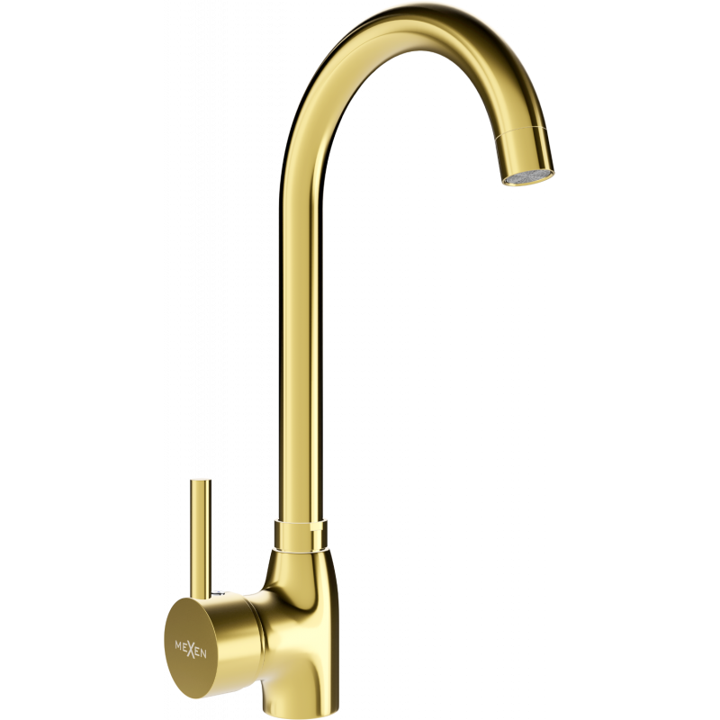Mexen Telma kitchen mixer tap, Gold - 670200-50