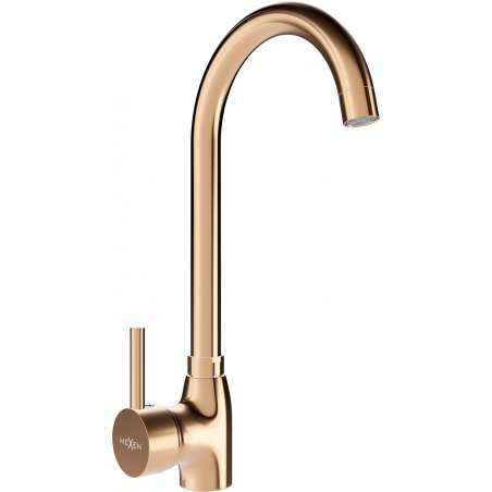 Mexen Telma kitchen mixer tap, Rose gold - 670200-60
