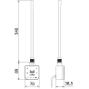 Mexen FA-F electric heater with Wi-Fi, 600 W, black - W953-0600-70
