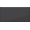 Mexen Line CL33 flat panel radiator 600 x 1200 mm, side connection, 2641 W, anthracite - W433L-060-120-66