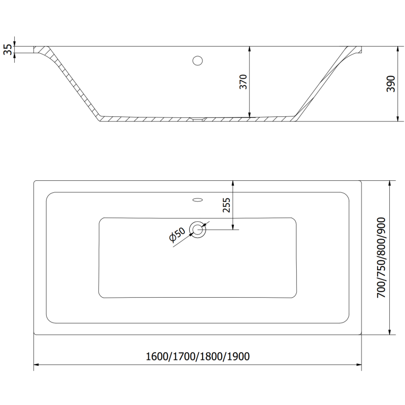 Mexen Cube rectangular bathtub 180 x 80 cm with casing and 3-panel screen 120 cm, transparent, black - 550518080X9012037000