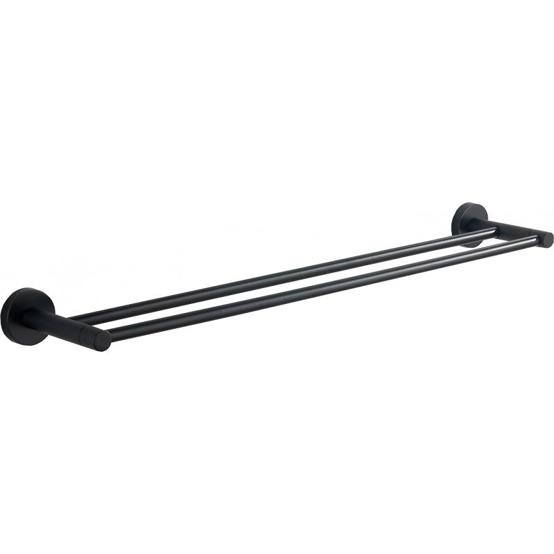 Mexen Remo double towel hook, black - 7050725-70