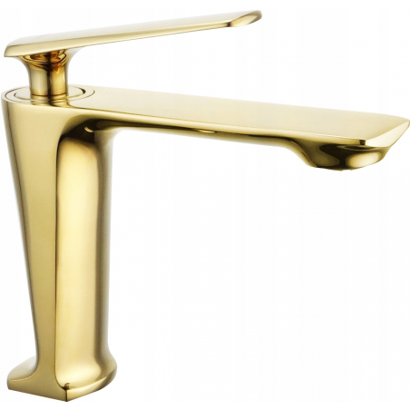 Mexen Ares washbasin mixer tap, Gold - 744100-50