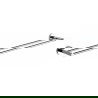 Mexen Remo double towel rack, Chrome - 7050725-00