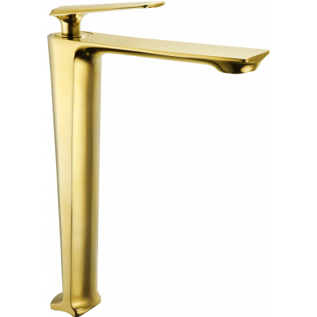 Mexen Ares high bathroom tap, gold - 744110-50