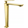 Mexen Ares high bathroom tap, gold - 744110-50