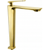 Mexen Ares tall washbasin faucet, gold - 744110-50