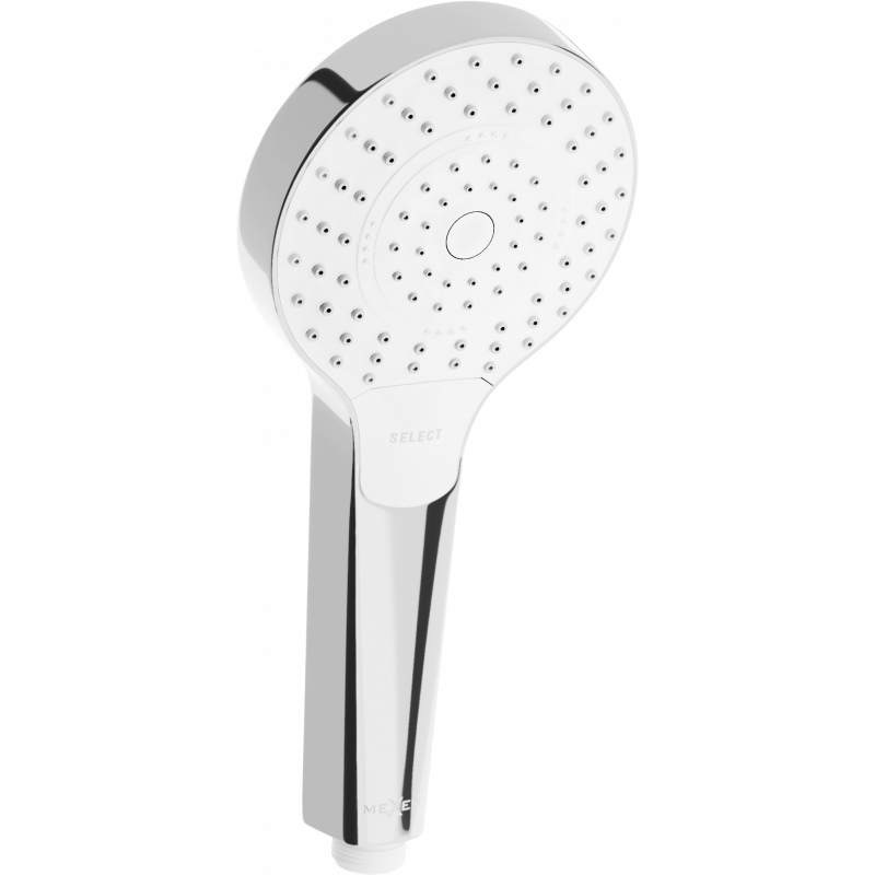 Mexen R-05 3-function shower handle, Chrome/White - 79505-00