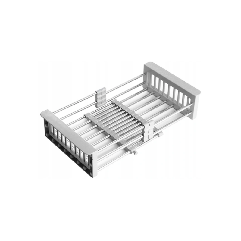 Mexen telescopic kitchen drainer with adjustable width, gray - 660730-71
