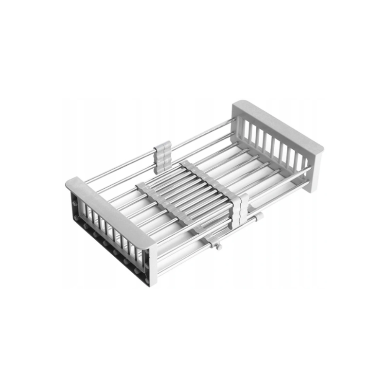 Mexen telescopic kitchen drainer with adjustable width, grey - 660730-71